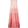 Fati Women's Strapless Maxi Dress Rose Ombre, Pink - Dresses - 1 - thumbnail
