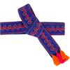 Embroidery Belt Classic Blue Embroidery, Blue - Belts - 1 - thumbnail