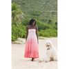 Fati Women's Strapless Maxi Dress Rose Ombre, Pink - Dresses - 3