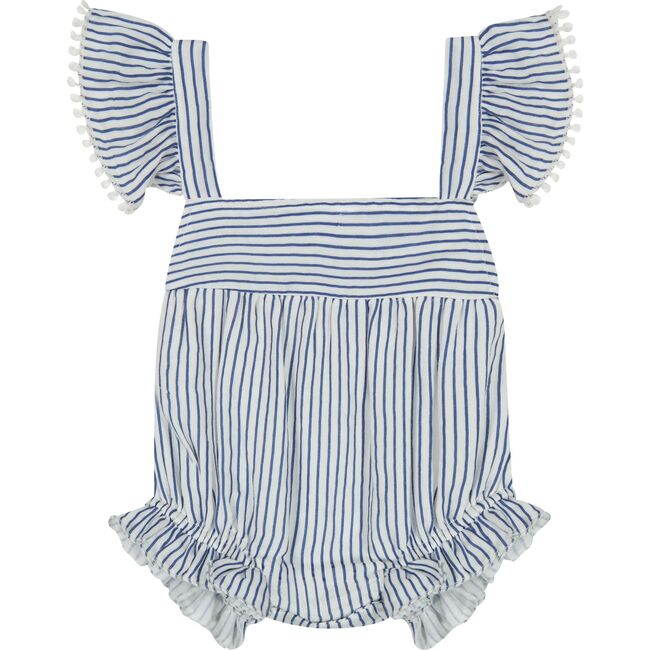 Chloe Baby Romper Marine Stripe, Multi - Rompers - 1