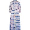 Anais Women's Button Front Shirtdress Rose Lapis Blue Shibori, Pink - Dresses - 1 - thumbnail