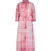 Anais Women's Button Front Shirtdress Hibiscus Shibori, Pink - Dresses - 1 - thumbnail