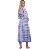 Anais Women's Button Front Shirtdress Rose Lapis Blue Shibori, Pink - Dresses - 3