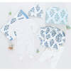 Nesting Box Baby Take Home Set - Blue Bouquet Floral Block Print - Mixed Apparel Set - 1 - thumbnail