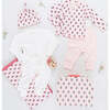 Nesting Box Baby Take Home Set - Light Pink Tiny Flower Block Print - Mixed Apparel Set - 1 - thumbnail