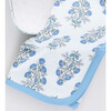 Nesting Box Baby Take Home Set - Blue Bouquet Floral Block Print - Mixed Apparel Set - 4