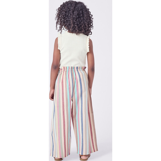 Girls Theodore Pant, Multi Vintage Stripe - Pants - 4