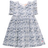 Girls Sarita Dress, Blue Verbena Floral - Dresses - 1 - thumbnail