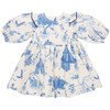 Girls Brooke Dress, Blue Circus - Dresses - 1 - thumbnail