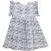 Girls Sarita Dress, Blue Verbena Floral - Dresses - 6