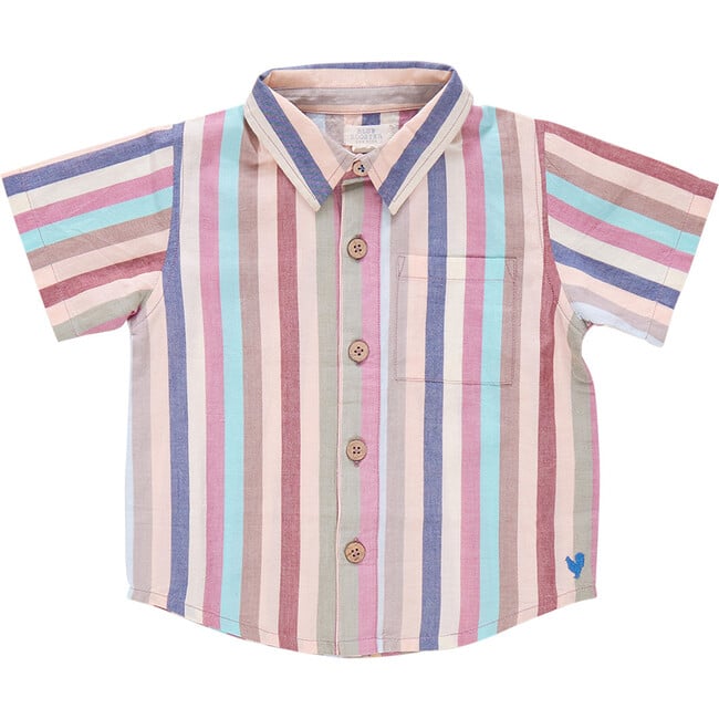 Boys Jack Shirt, Multi Vintage Stripe