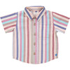 Boys Jack Shirt, Multi Vintage Stripe - T-Shirts - 1 - thumbnail