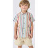 Boys Jack Shirt, Multi Vintage Stripe - T-Shirts - 2