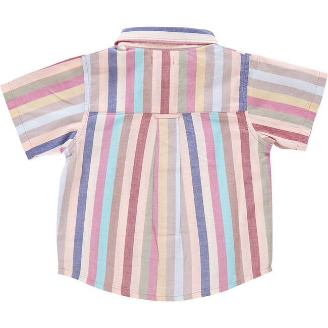 Boys Jack Shirt, Multi Vintage Stripe - T-Shirts - 6