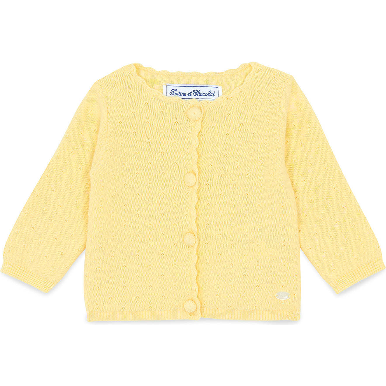 Pollene Openwork Knit Baby Cardigan - Cardigans - 1
