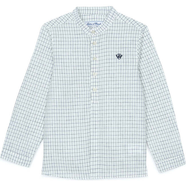 Navy Checked Shirt