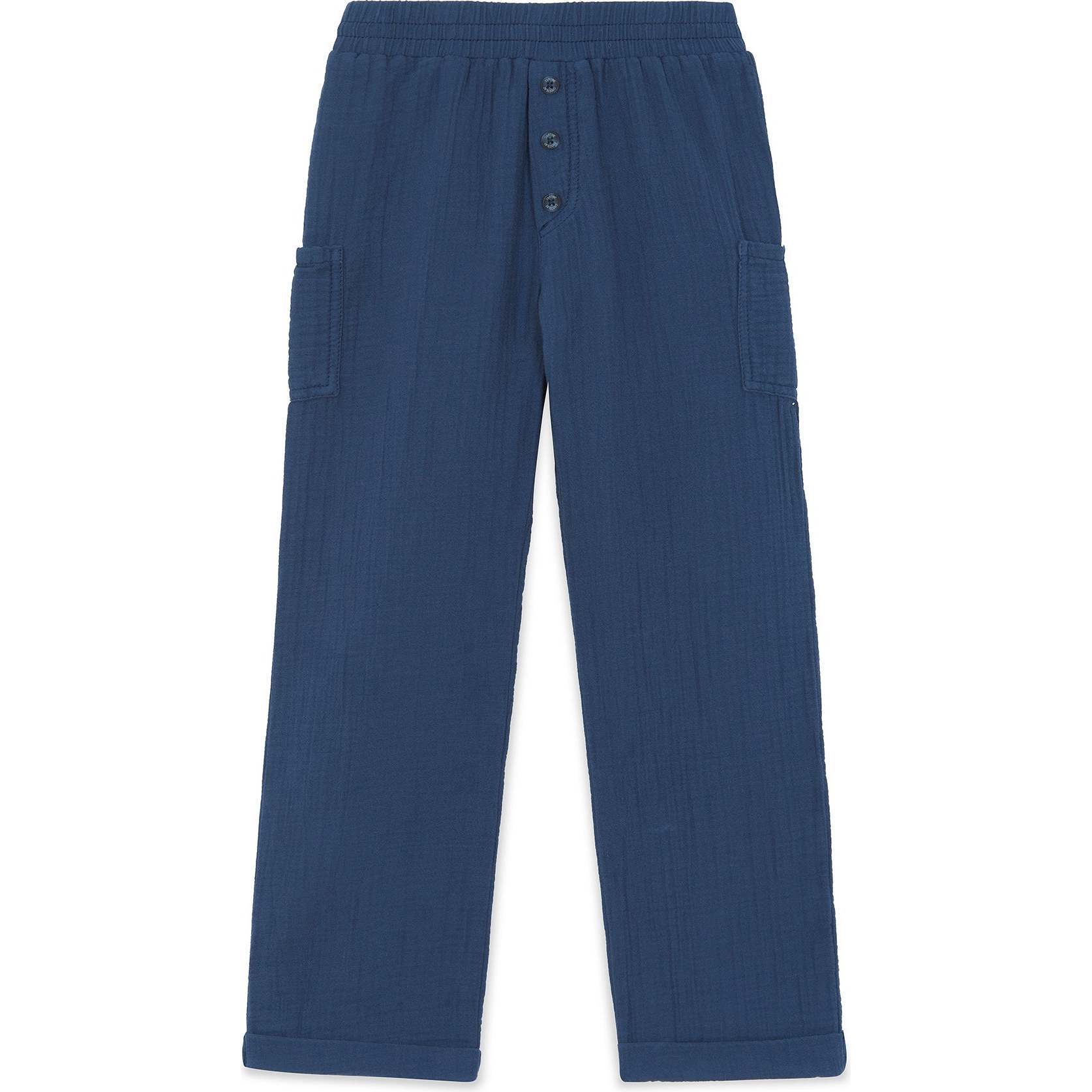 Gauze Cotton Cargo Pants - Pants - 1