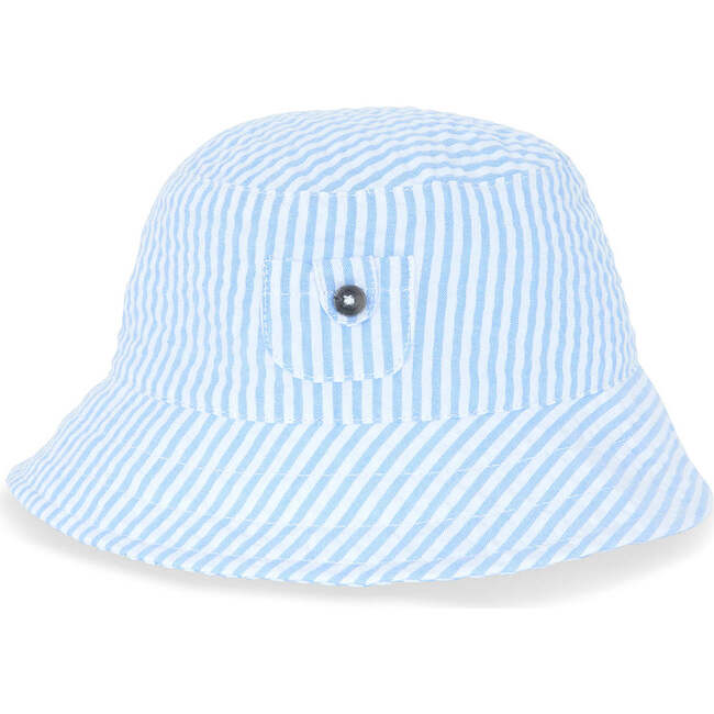 Azure Stripes Baby Bucket Hat