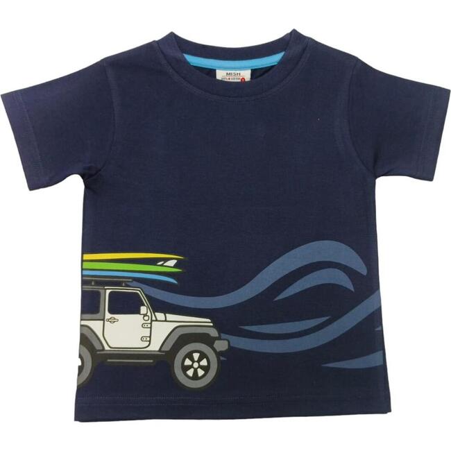 Kids Short Sleeve Tee, Surf Jeep