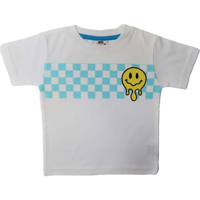 Kids Short Sleeve Tee, Check Smile