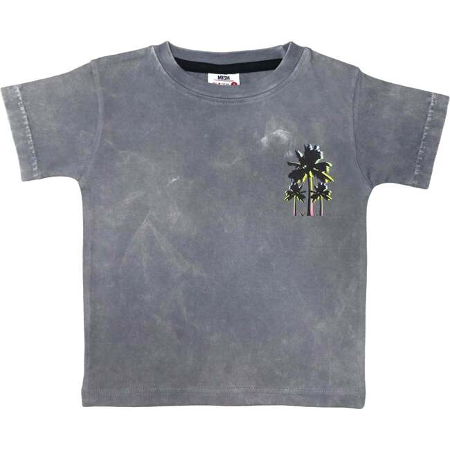 Kids Short Sleeve Enzyme Tee, Palm Bolt