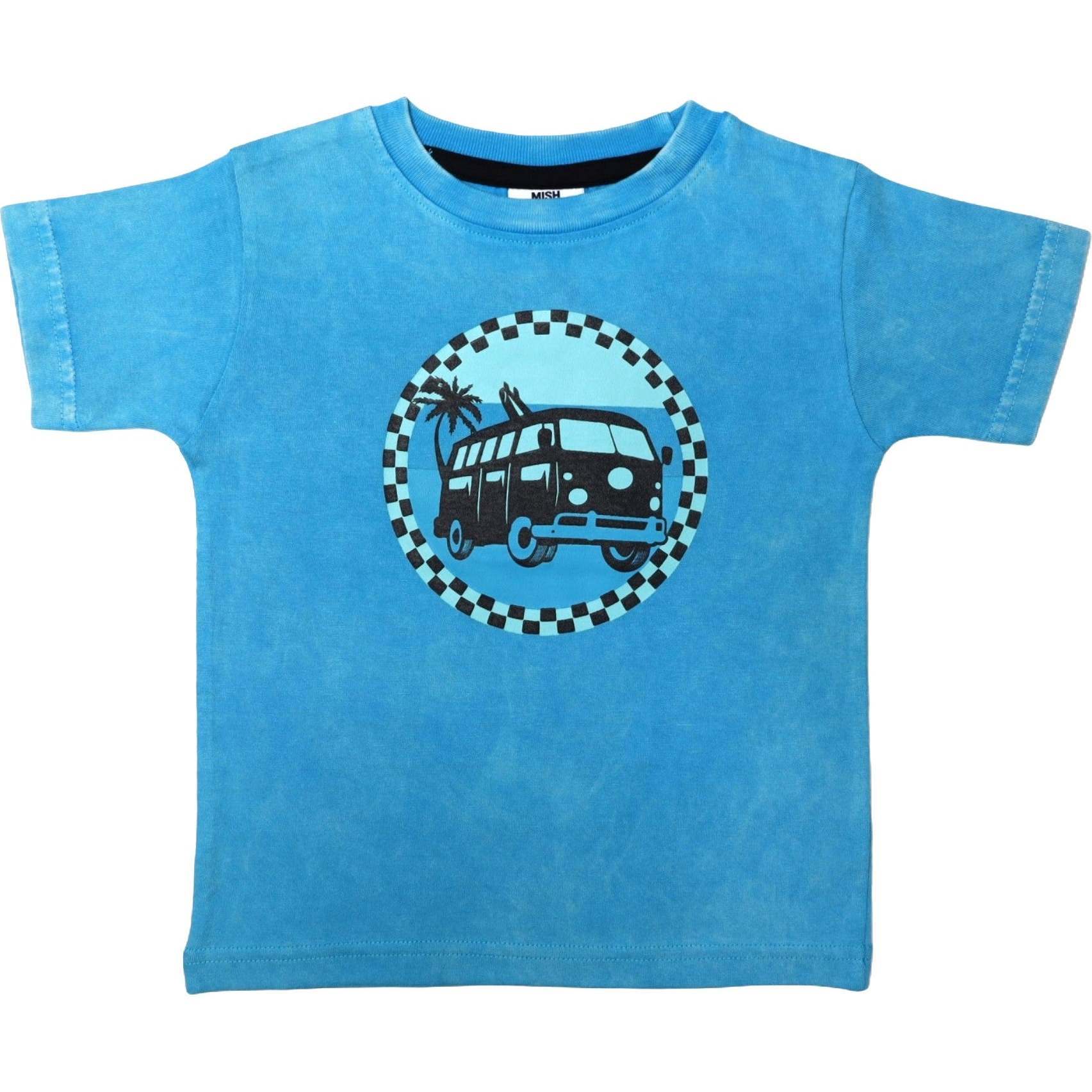 Kids Short Sleeve Enzyme Tee, Van Check - T-Shirts - 1