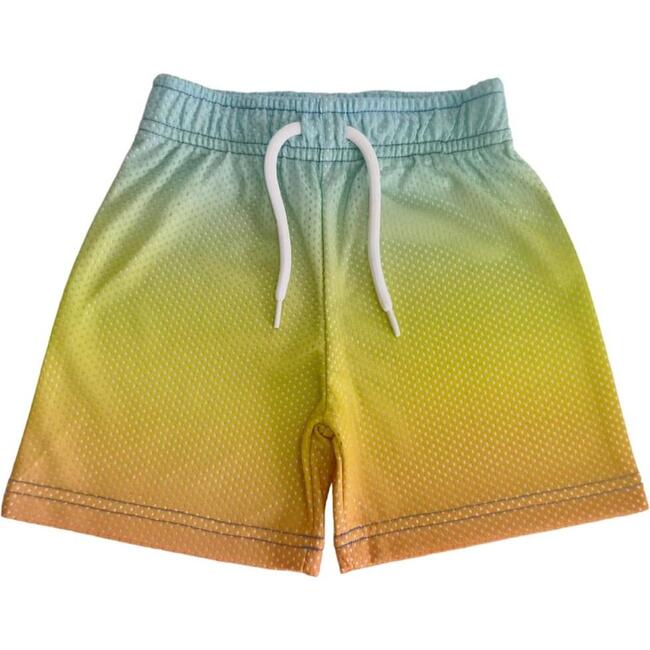 Kids Mesh Shorts, Sunset Gradient