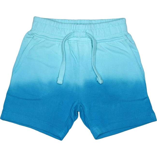 Kids Dip Dye French Terry Shorts, Turq