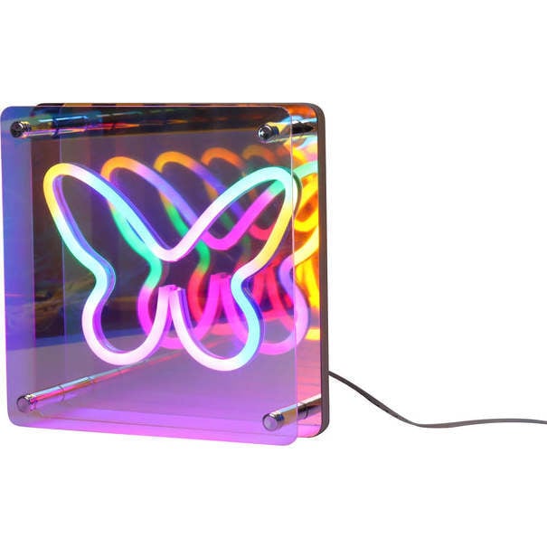 Neon Butterfly 3D Light Effect - Lighting - 2