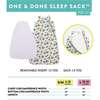 One & Done Sleep Sack, Green Stripes - Sleepbags - 4