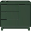 Hudson 3-Drawer Changer Dresser with Removable Changing Tray in Forest Green - Dressers - 1 - thumbnail