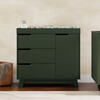 Hudson 3-Drawer Changer Dresser with Removable Changing Tray in Forest Green - Dressers - 2