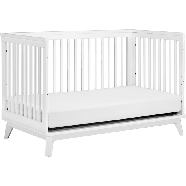 Scoot 3-in-1 Convertible Crib with Toddler Bed Conversion Kit, White - Cribs - 6