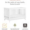 Scoot 3-in-1 Convertible Crib with Toddler Bed Conversion Kit, White - Cribs - 7