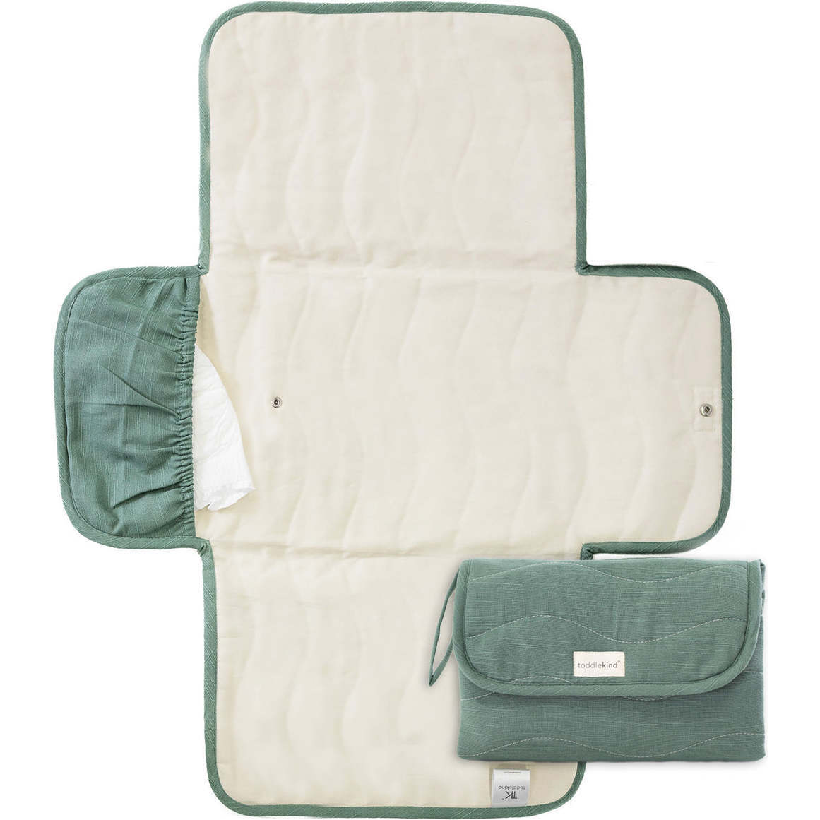 Portable Changing Clutch, Forest - Changing Pads - 1