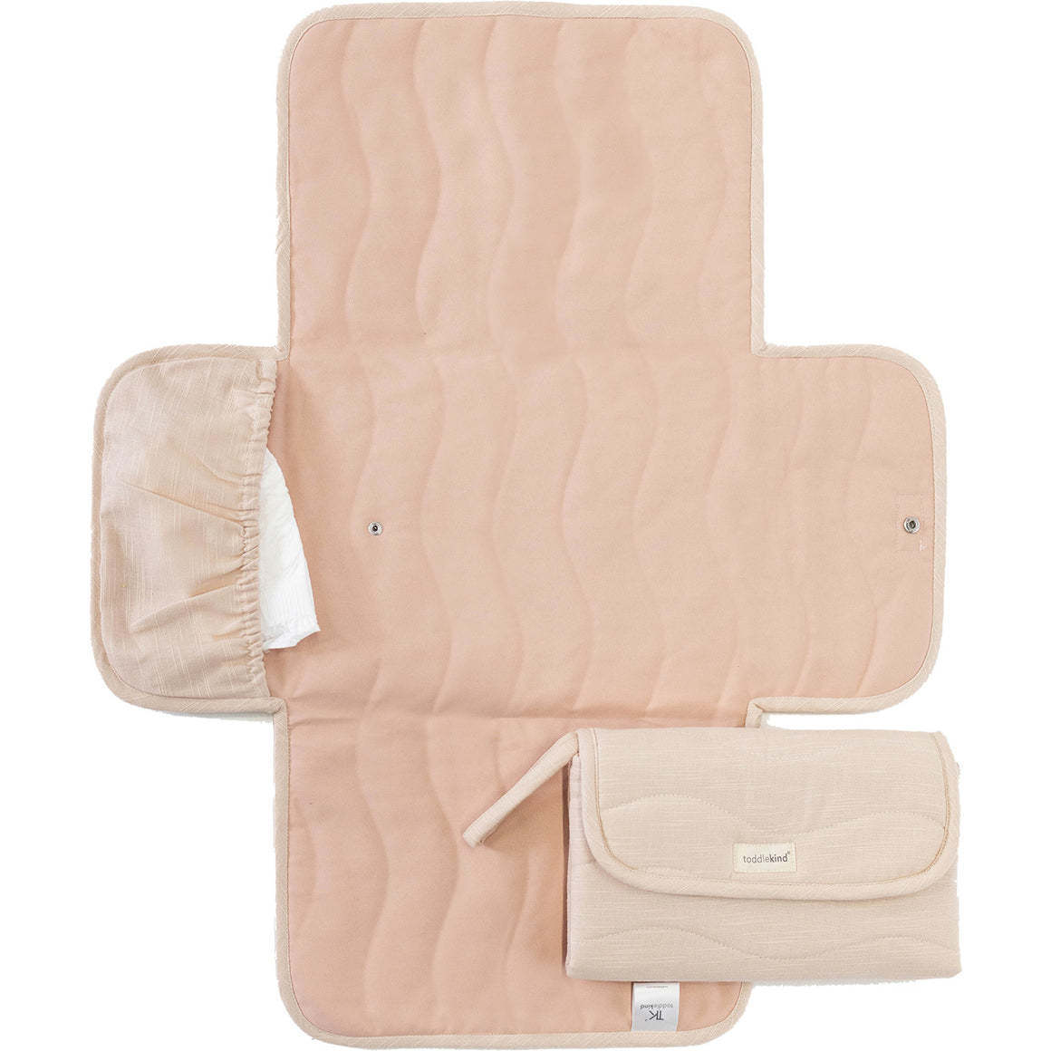 Portable Changing Clutch, Blush - Changing Pads - 1