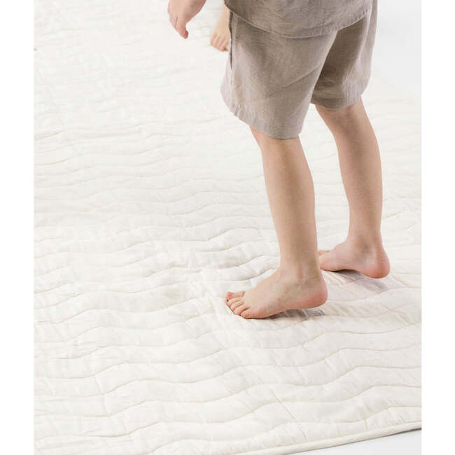 Premium Indoor / Outdoor Jumbo Portable Playmat, Cream - Playmats - 5