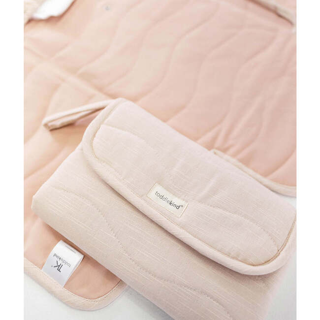 Portable Changing Clutch, Blush - Changing Pads - 7