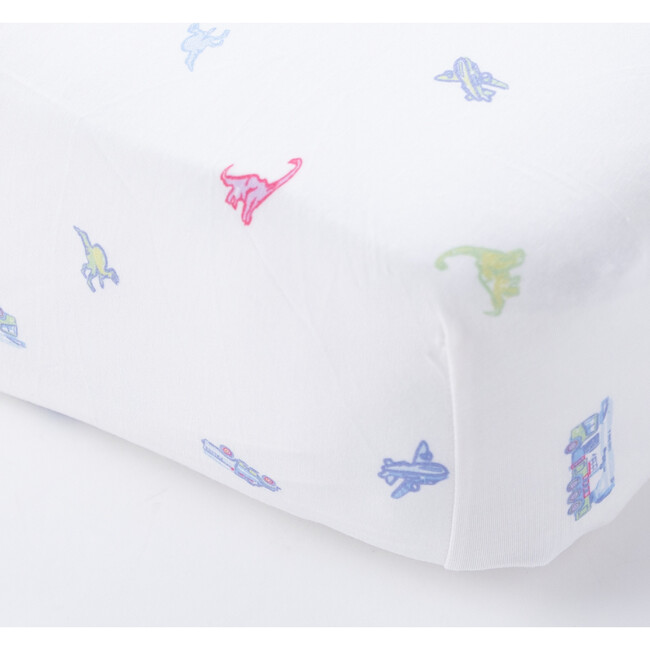 Crib Sheet, Planes, Trucks & Dinos - Crib Sheets - 2