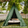 Green Waterproof Weather Cover for Hangout Pod Stand - Outdoor Decor - 2