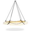 Cream & Black Hangout Pod 6ft Circular Family Hammock Bed - Outdoor Decor - 1 - thumbnail