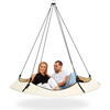 Cream & Black Hangout Pod 6ft Circular Family Hammock Bed - Outdoor Decor - 2