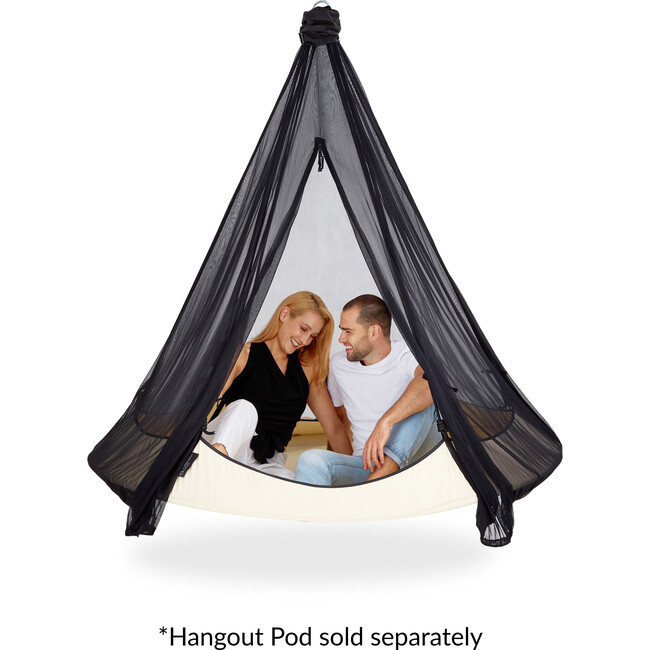 Sheer Black Mosquito Net for Hangout Pod - Outdoor Decor - 2