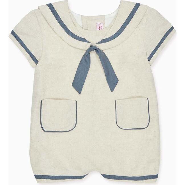 Oatmeal Montego Baby Romper - Rompers - 1