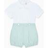 Sage Gingham Sebastian Baby Boy Set - Mixed Apparel Set - 1 - thumbnail