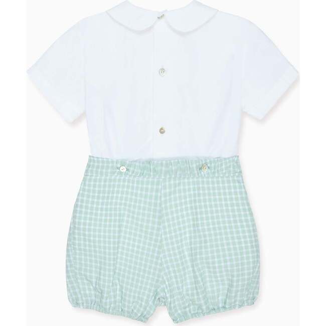 Sage Gingham Sebastian Baby Boy Set - Mixed Apparel Set - 4