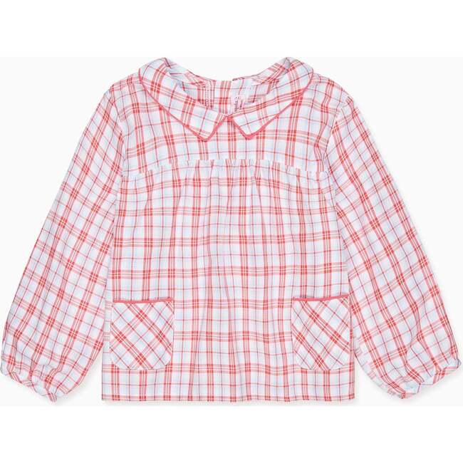 Red Check Devina Long Sleeve Baby Shirt