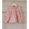 Red Check Devina Long Sleeve Baby Shirt - Shirts - 2
