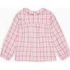 Red Check Devina Long Sleeve Baby Shirt - Shirts - 4