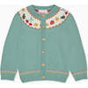 Sage Green Verano Cotton Girl Cardigan - Cardigans - 1 - thumbnail
